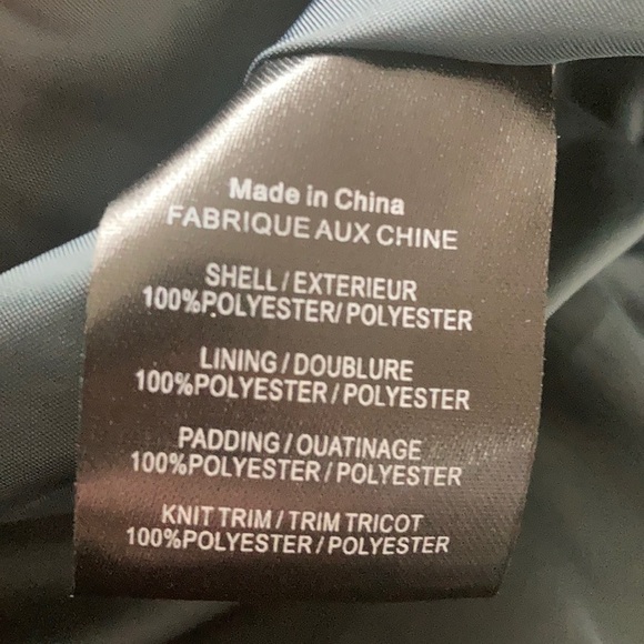 Vigoss blue almost an emerald green puffer jacket winter with zip closure - Picture 16 of 16